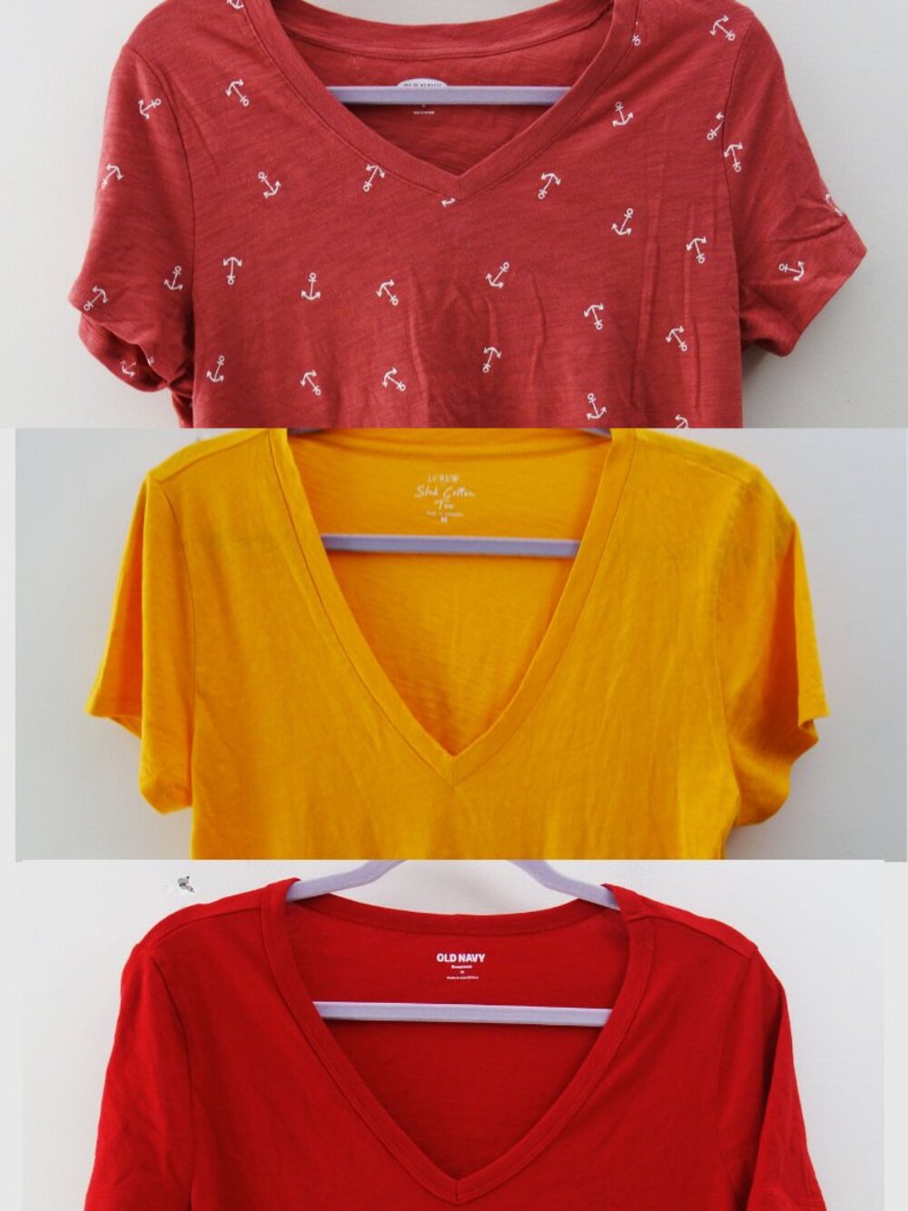 J Crew factory and Old Navy 3-Pack 100% cotton T-shirts Bundle (M) NWOT!